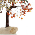 Tree with Chakra Stones and Quartz Base