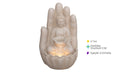 Illuminated Buddha Fountain Decorative Water Feature – Fountain Resin Buddha 50x48x81cm