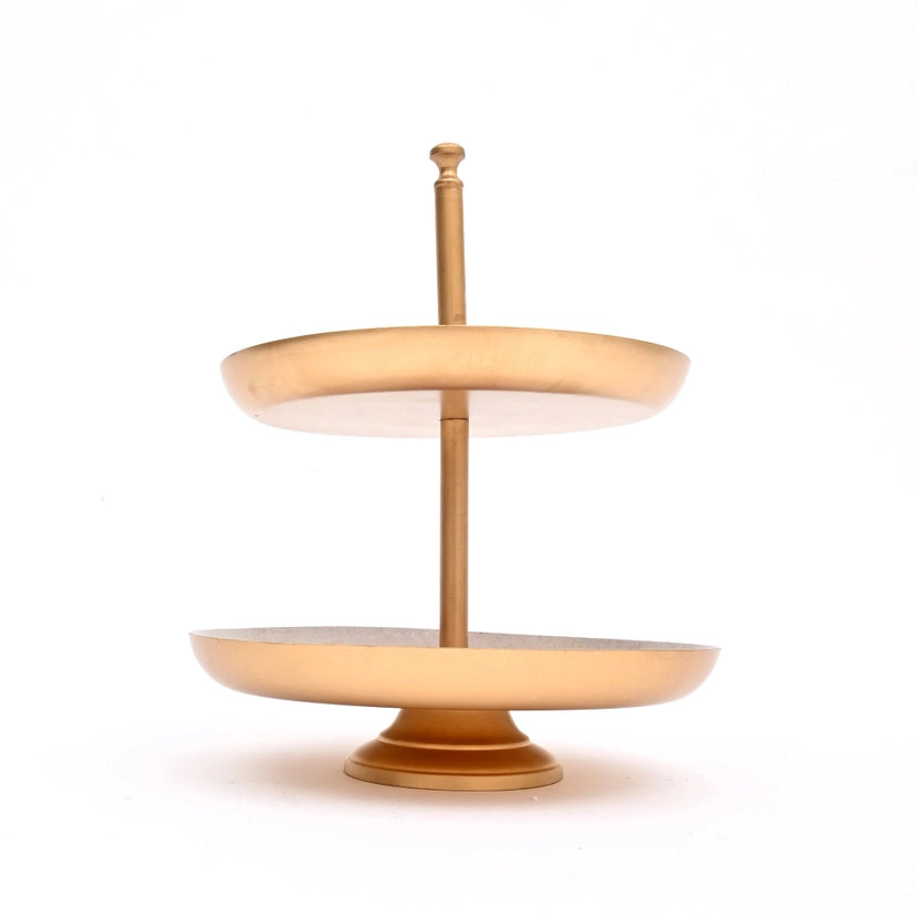Elegant 2-Tier Cake Stand For Weddings & Parties