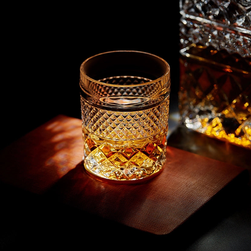 Whiskey Decanter with Glasses & Chilling Stones Gift Set